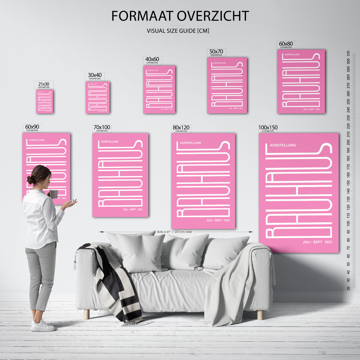 Lijnen en vormen Poster