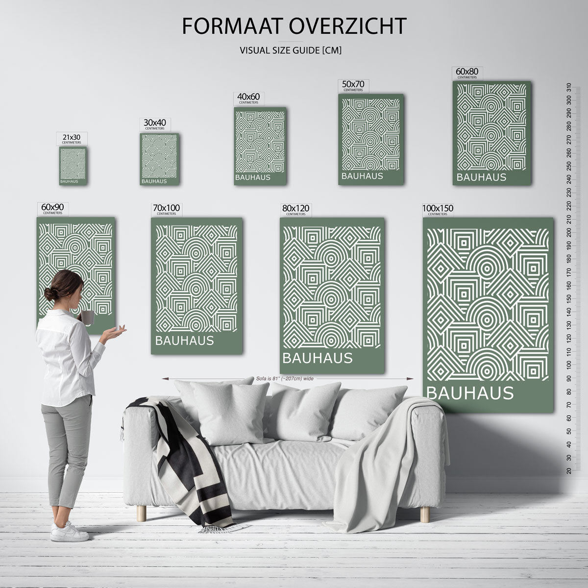 Lijnen en patronen Poster
