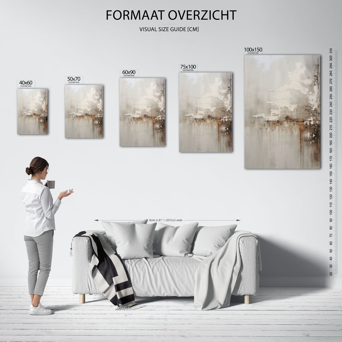 Gelaagde texturen Kunstwerk