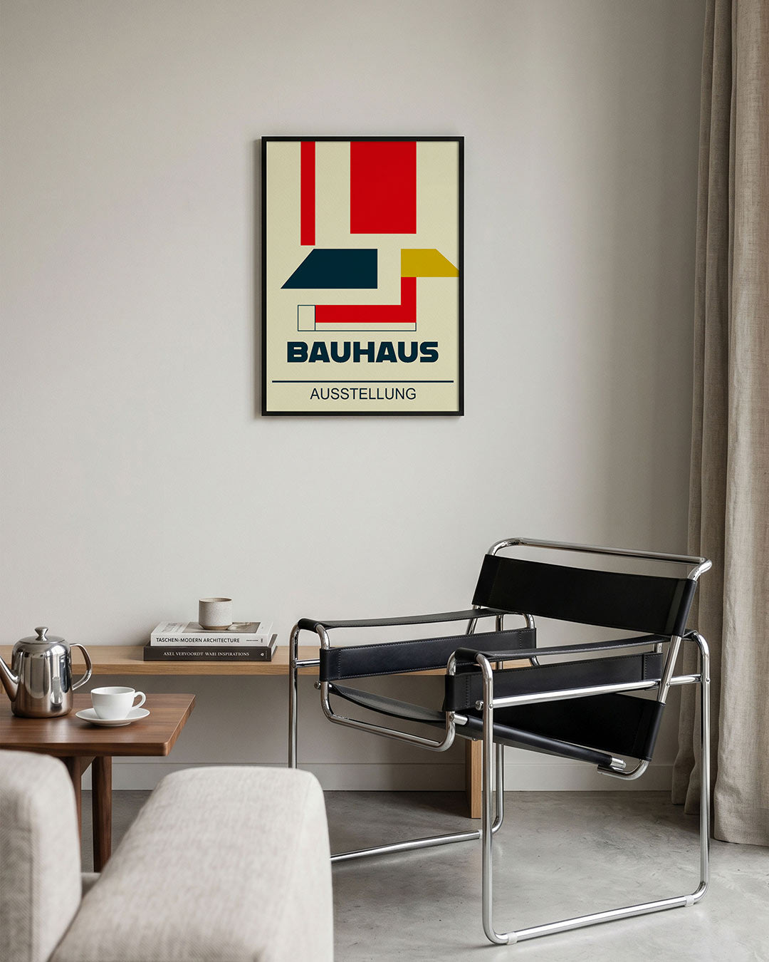 Kleurvlakken en lijnen Poster