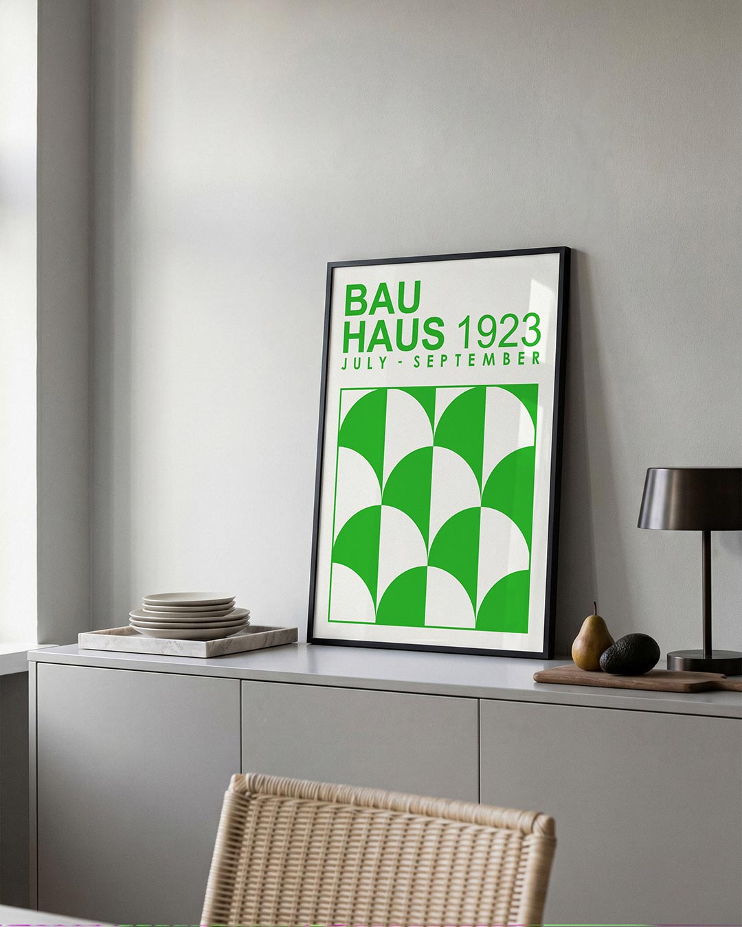 Groene boogpatronen Poster