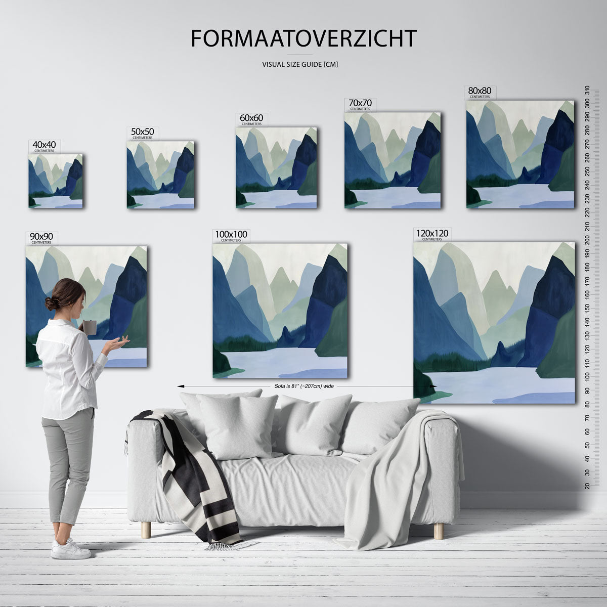Berglandschap Poster