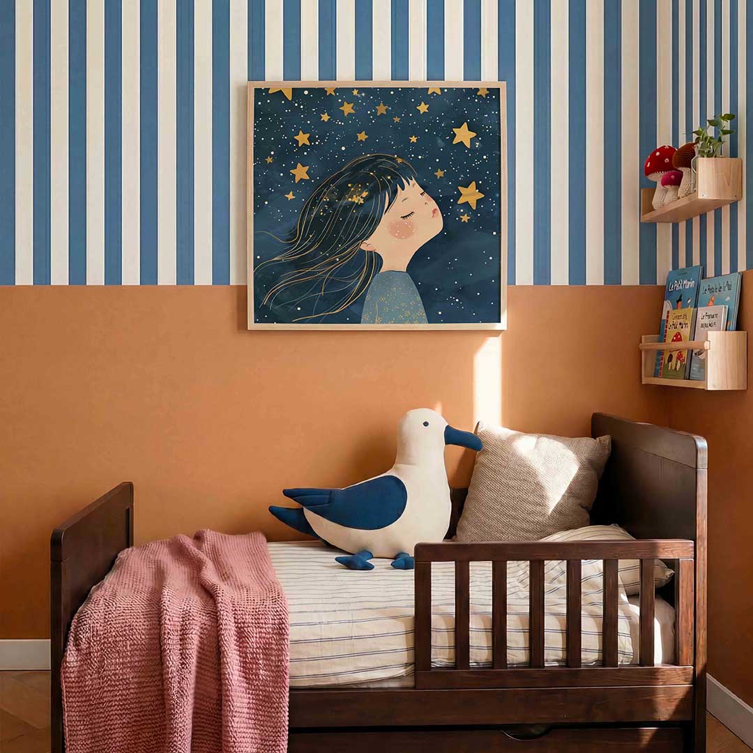 Meisje met sterren Poster