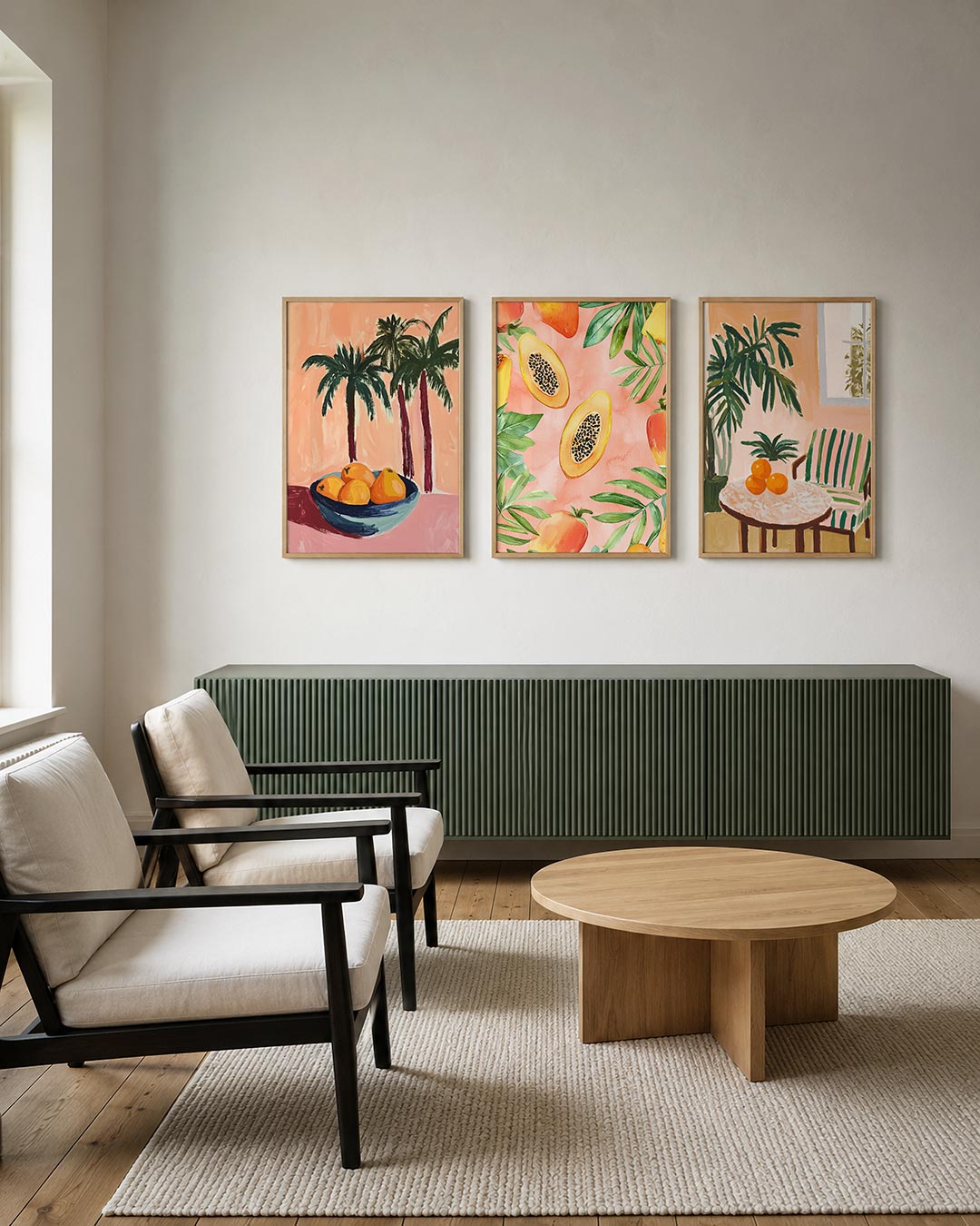 Tropische vruchten Posterset