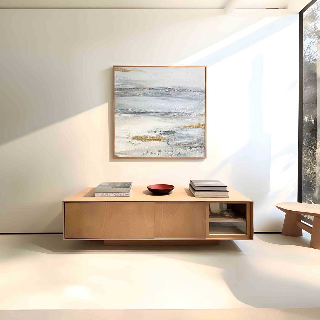 Abstracte landschapsweergave Poster