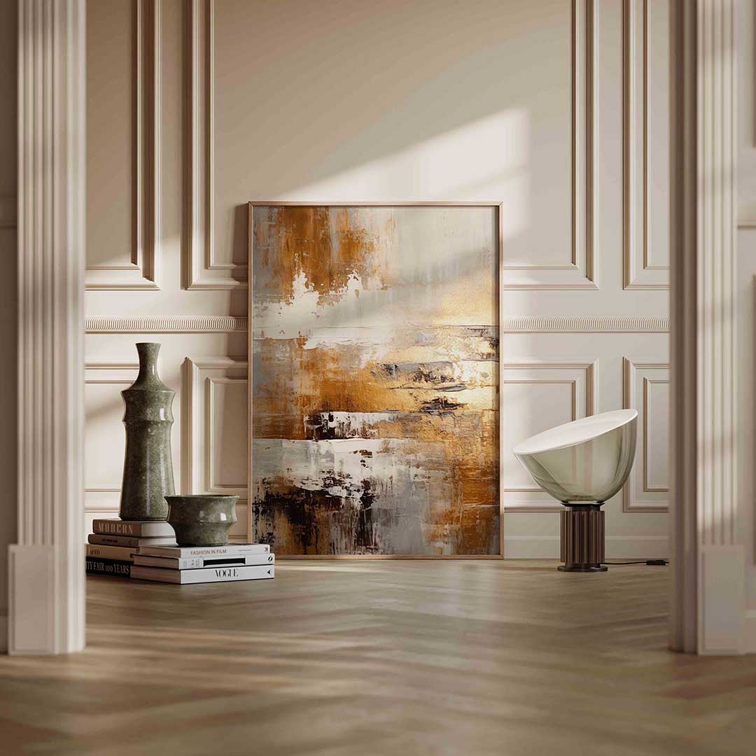 Abstracte gouden textuur Poster