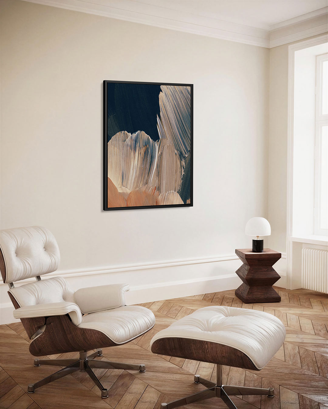 Dynamische penseelstreken Kunstwerk