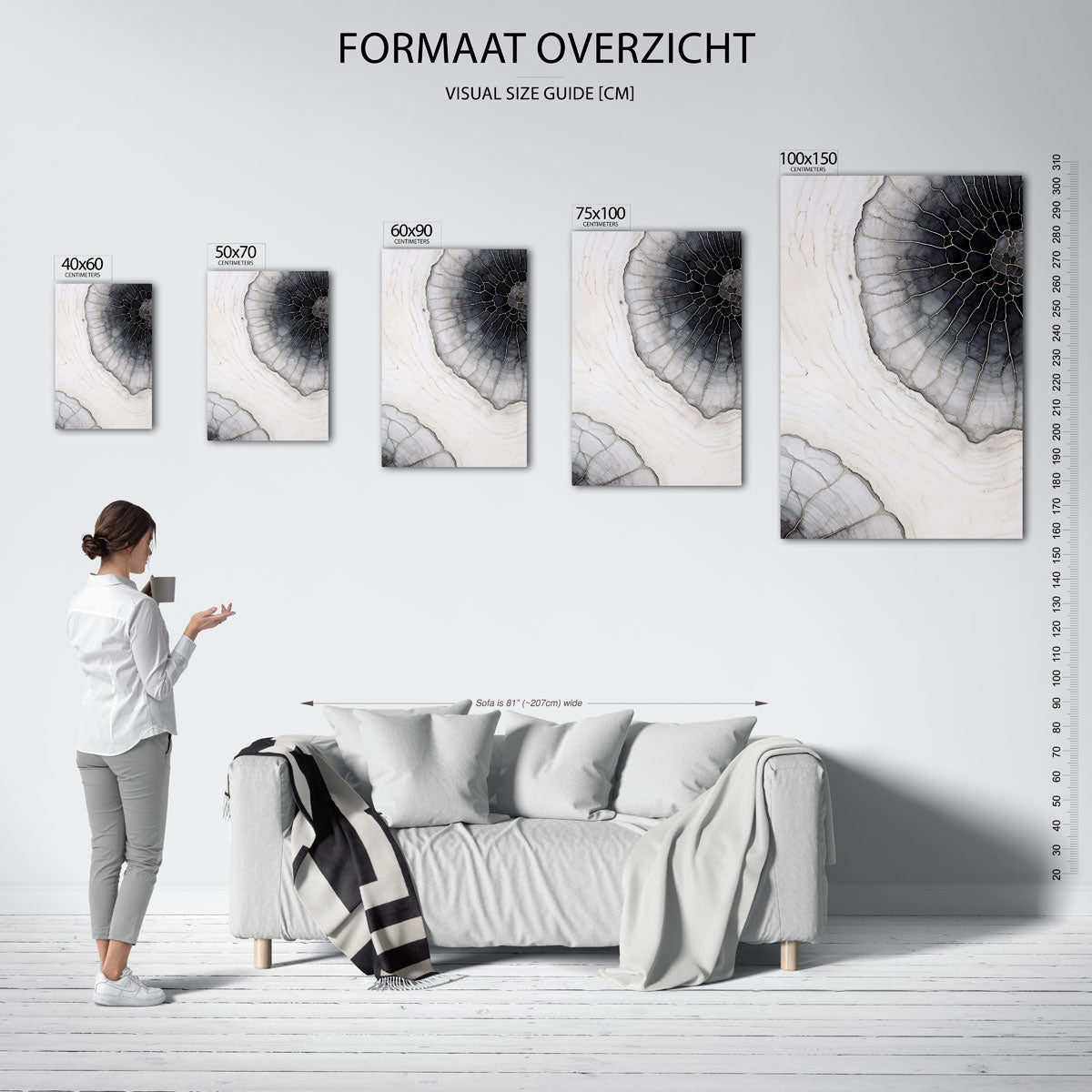 Organische lijnen Kunstwerk