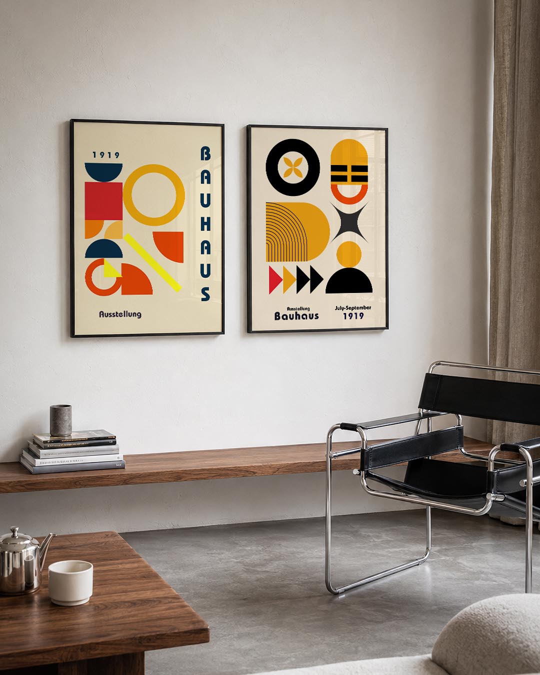 Vormen en kleurvlakken Posterset