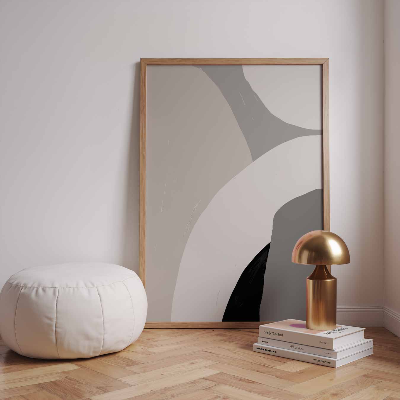 Minimalistische Abstracte Kleurcompositie Poster-WallArtistic