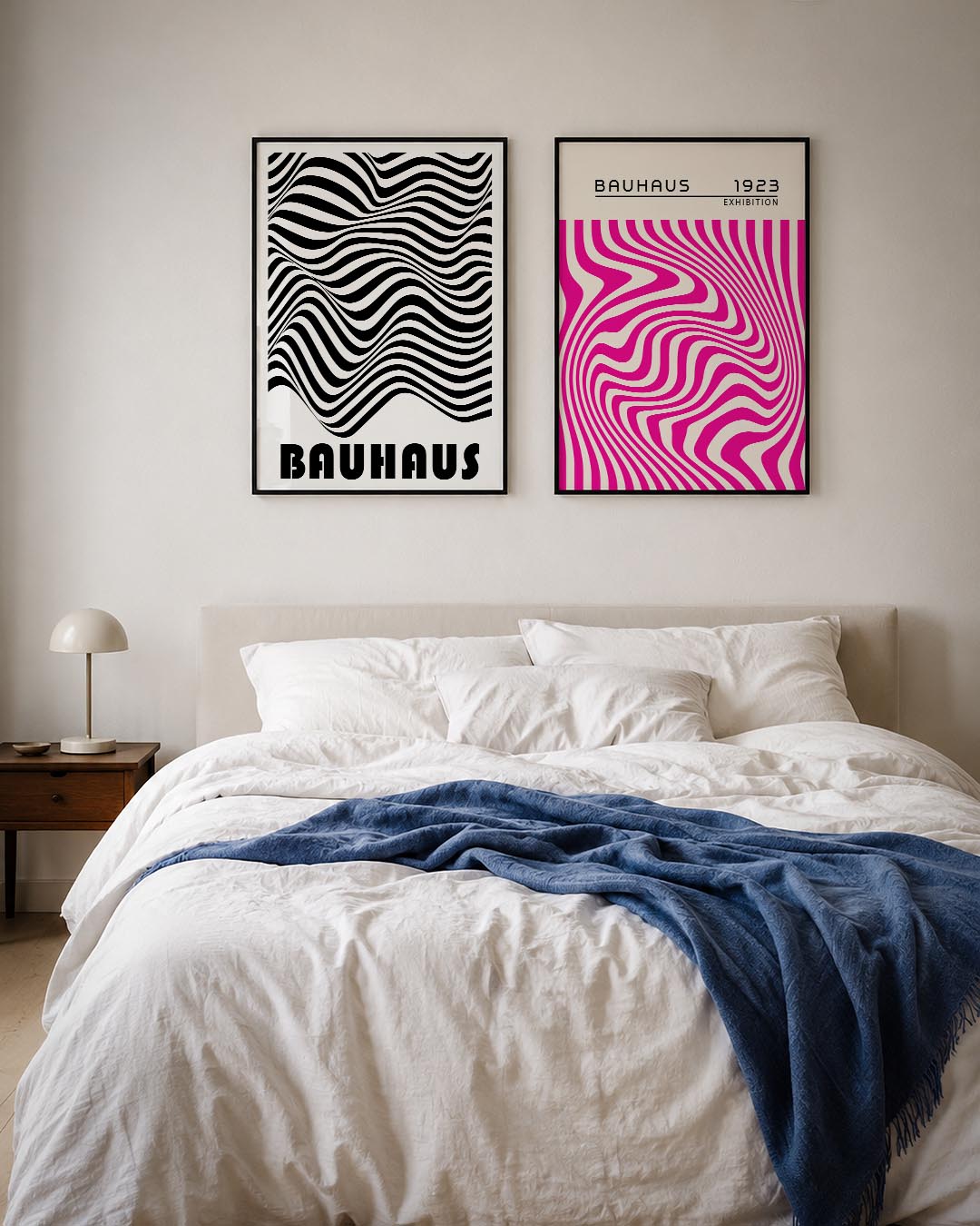 Golvend lijnenspel Posterset