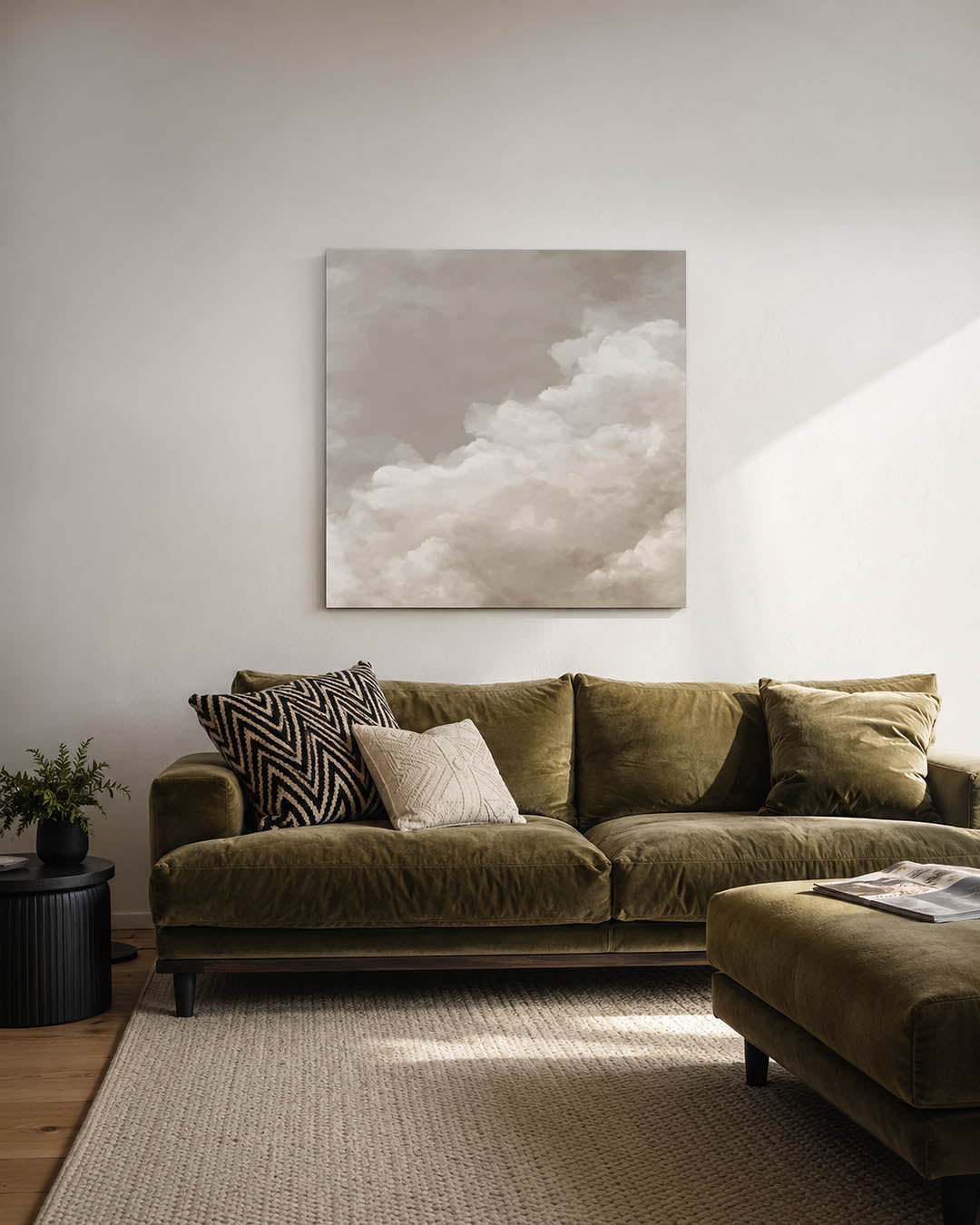 Zachte wolken Kunstwerk