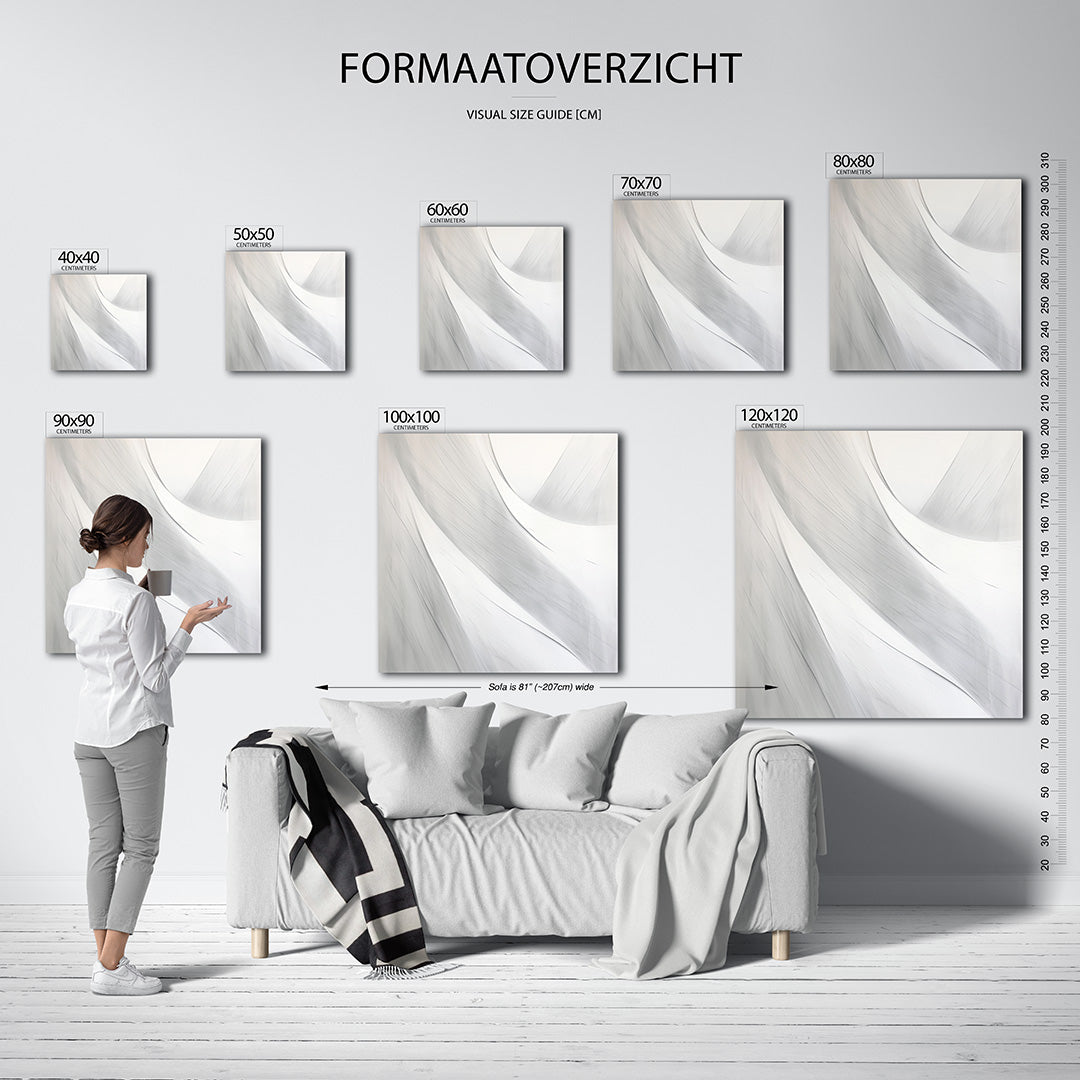 Vloeiende lijnen Kunstwerk