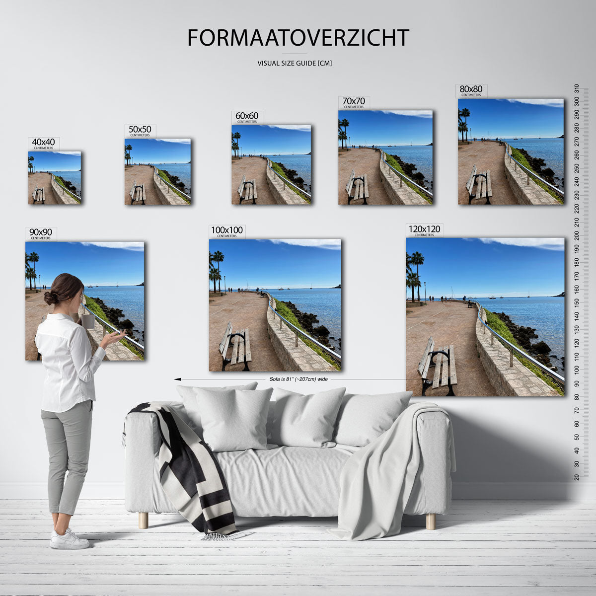 Zomerse kustwandeling Poster
