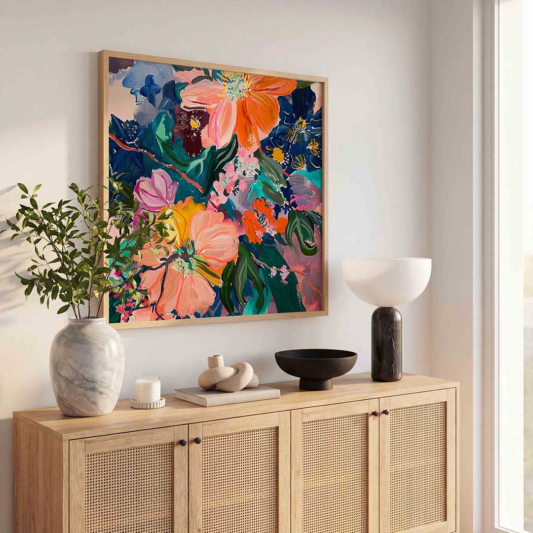Bloemenexplosie Poster