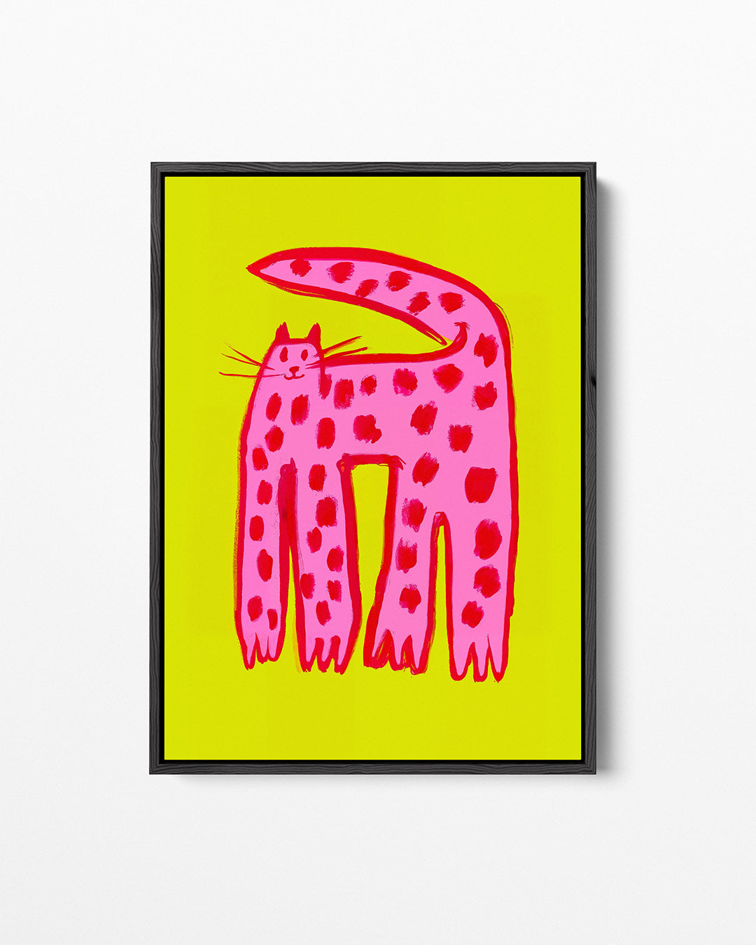 Speelse kat illustratie Kunstwerk