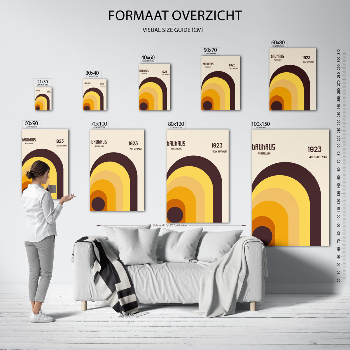 Vormritme en kleur Poster