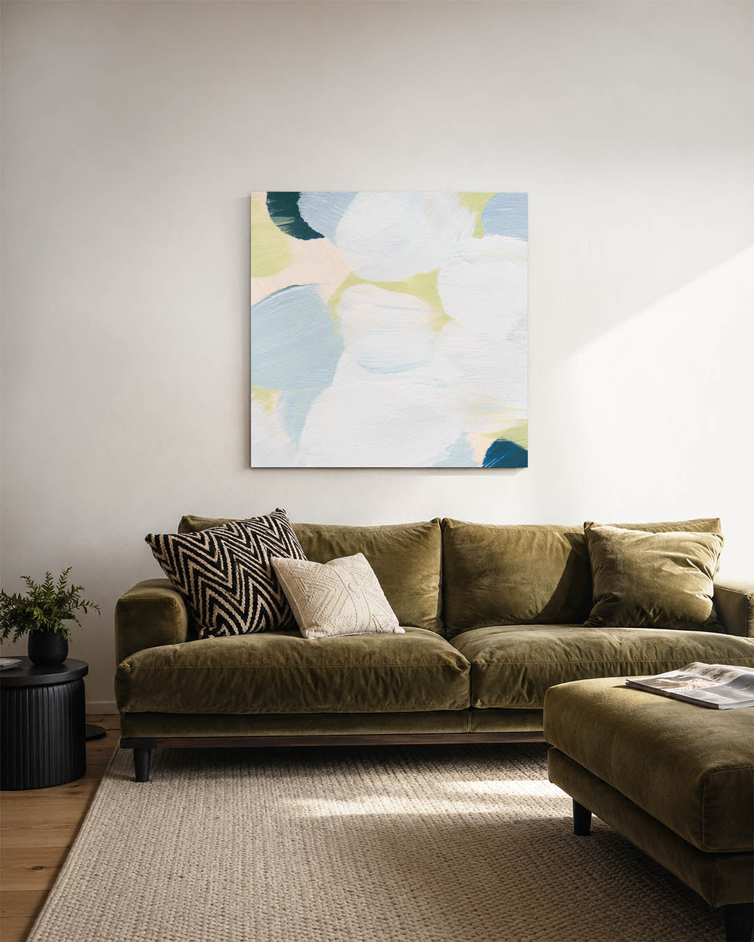 Kleurrijke vormen Kunstwerk