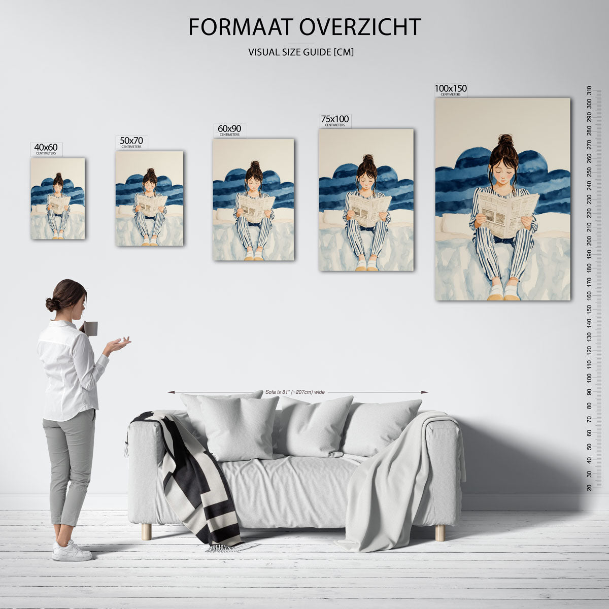 Ontspannen lezen Kunstwerk