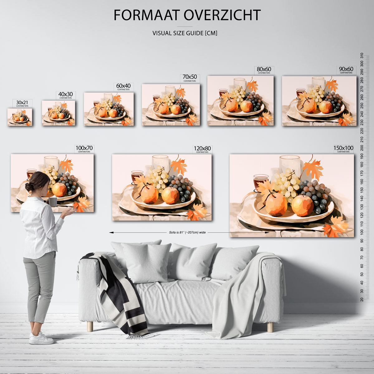 Fruit en bladeren Poster
