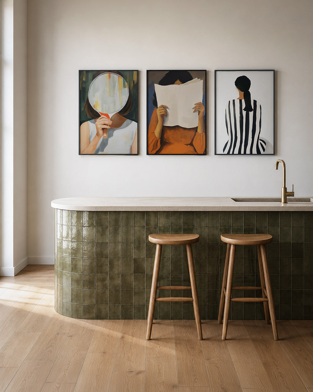 Spiegelbeeld en kleur Posterset