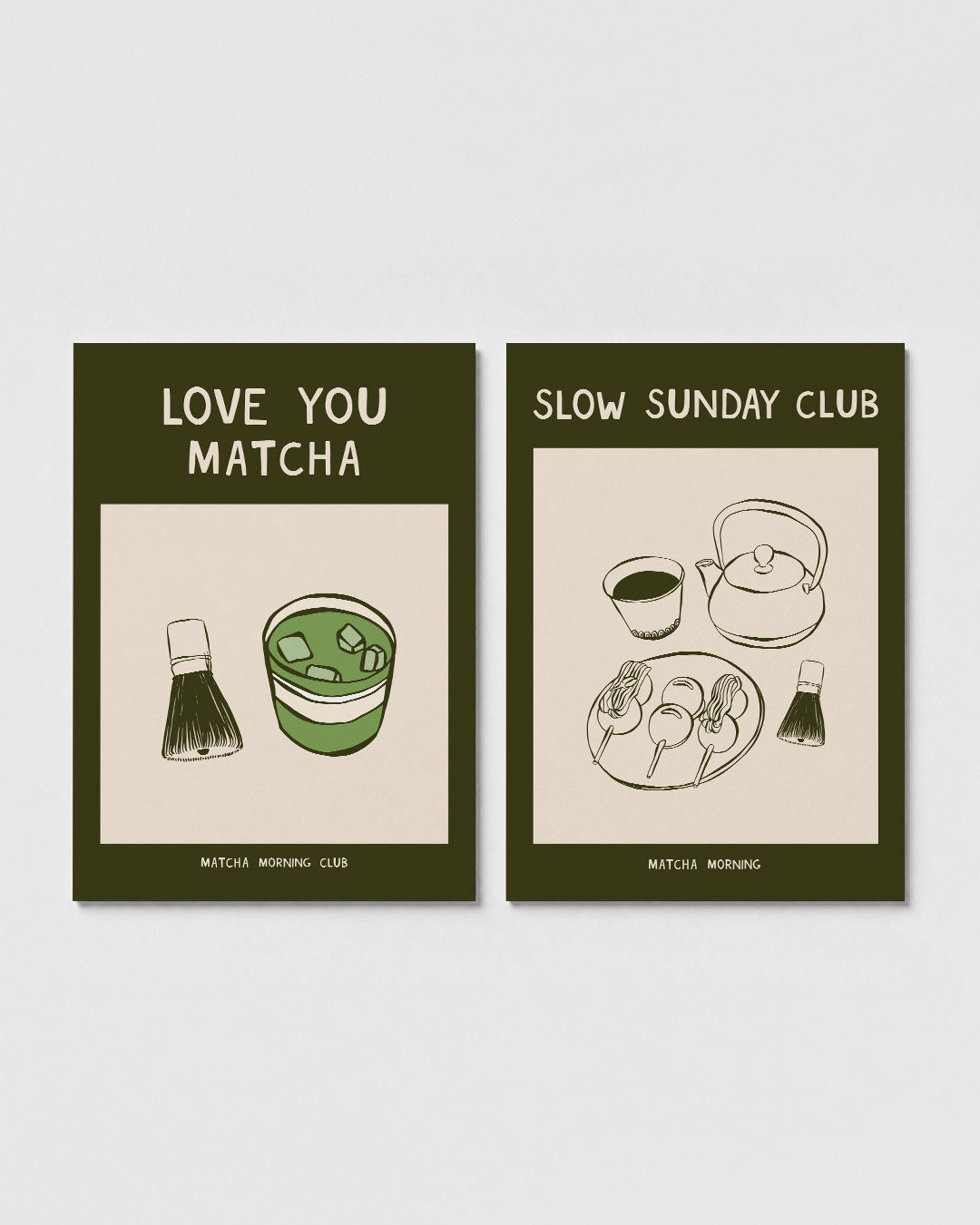 Matcha moment Posterset