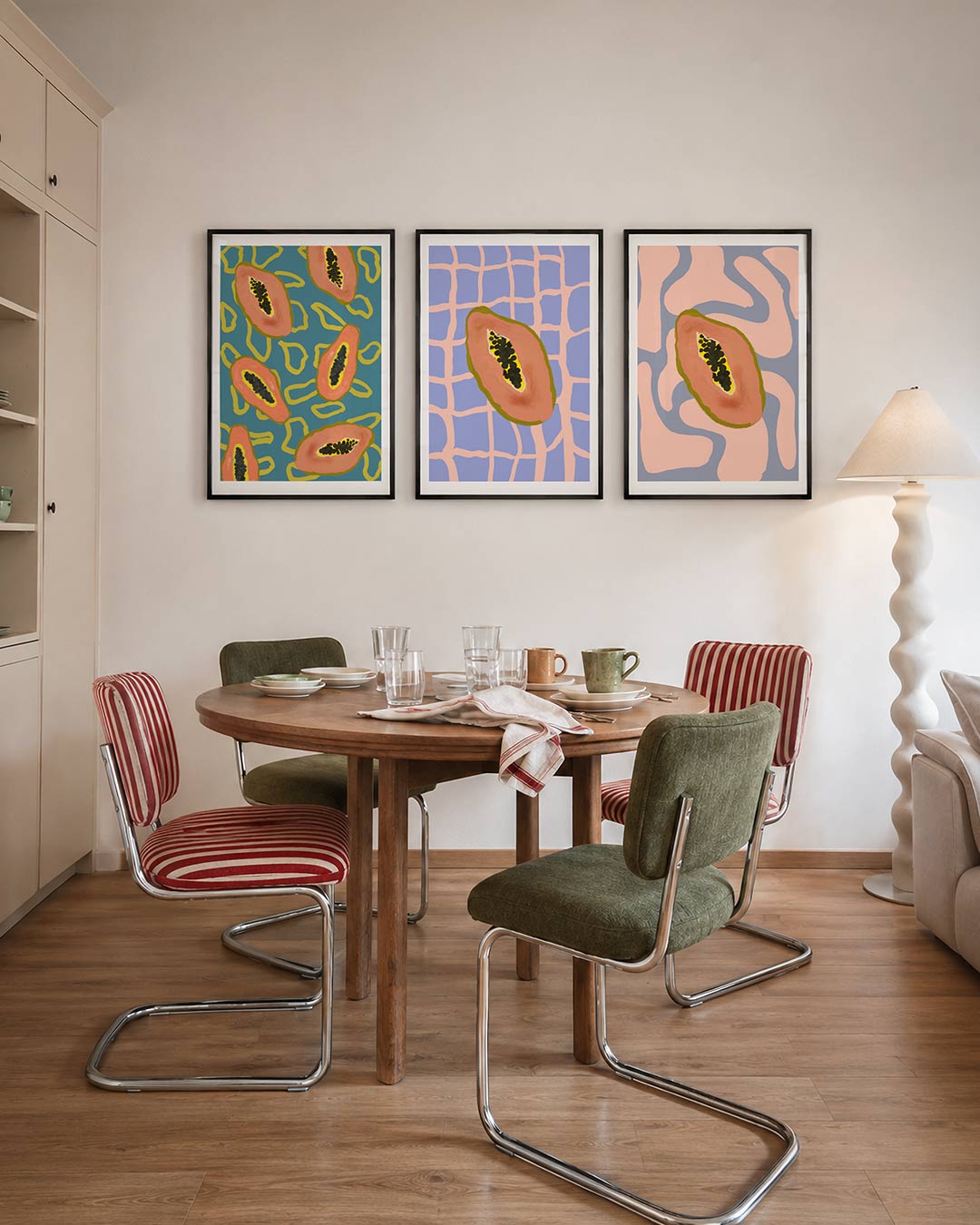 Vorm en kleurenspel Posterset