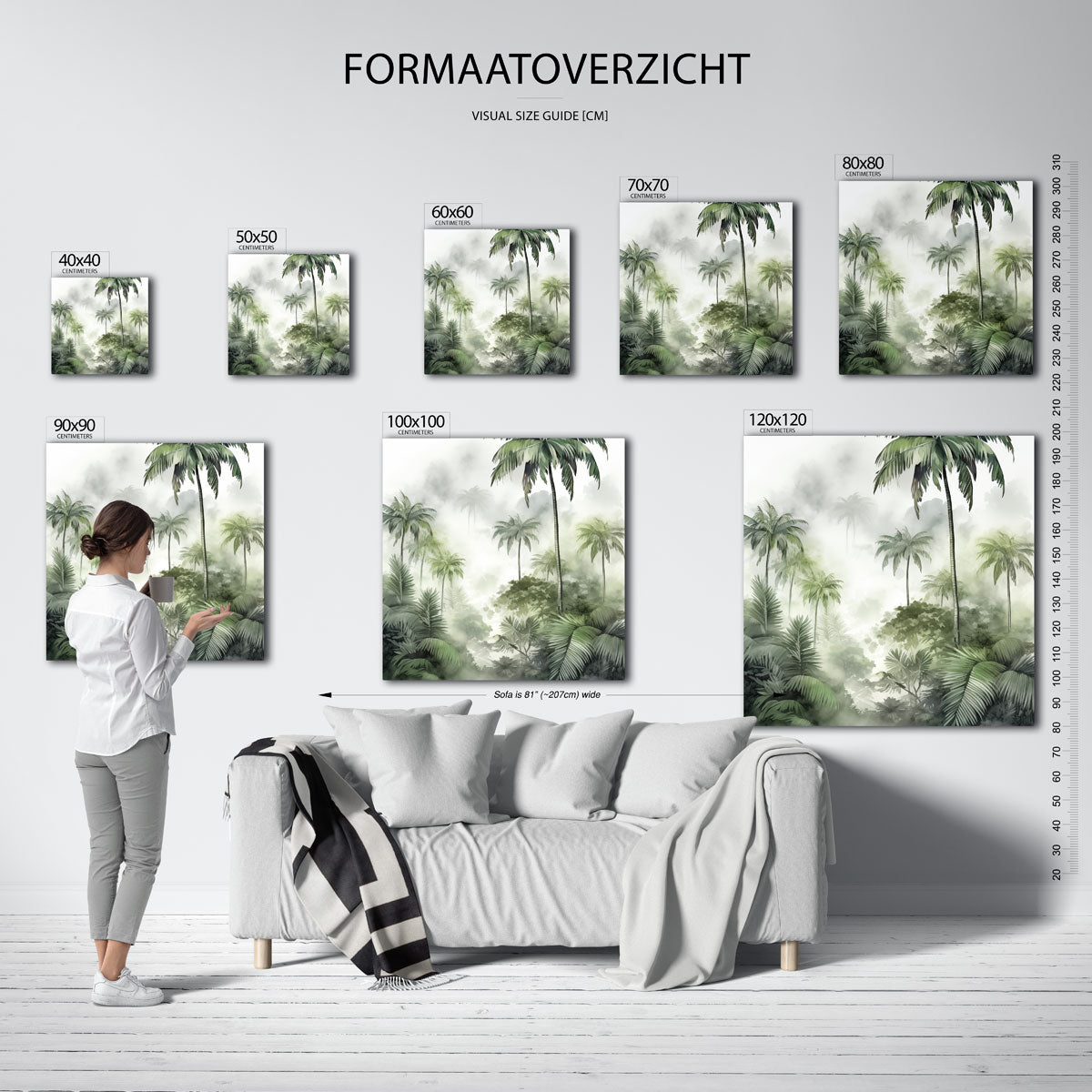 Tropische palmbomen Poster
