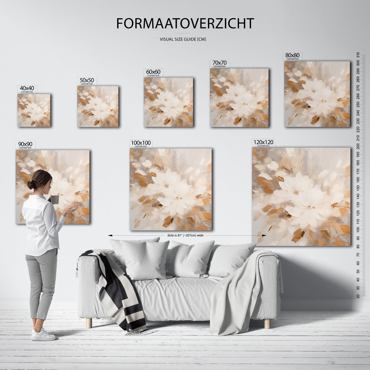 Bloemen en bladeren Poster