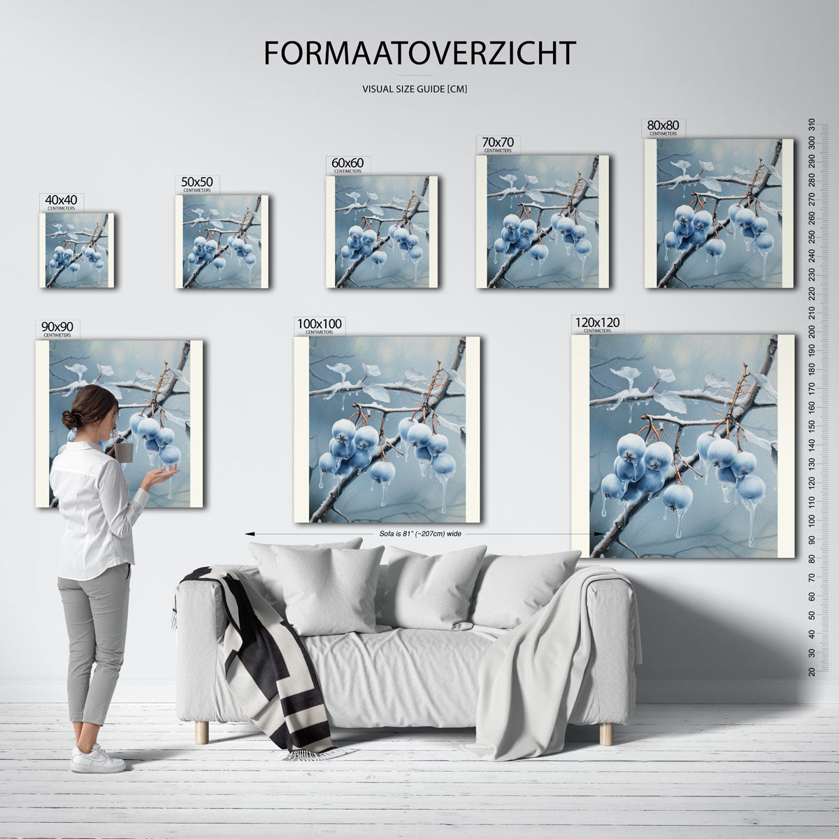 Tak met ijs en bessen Poster