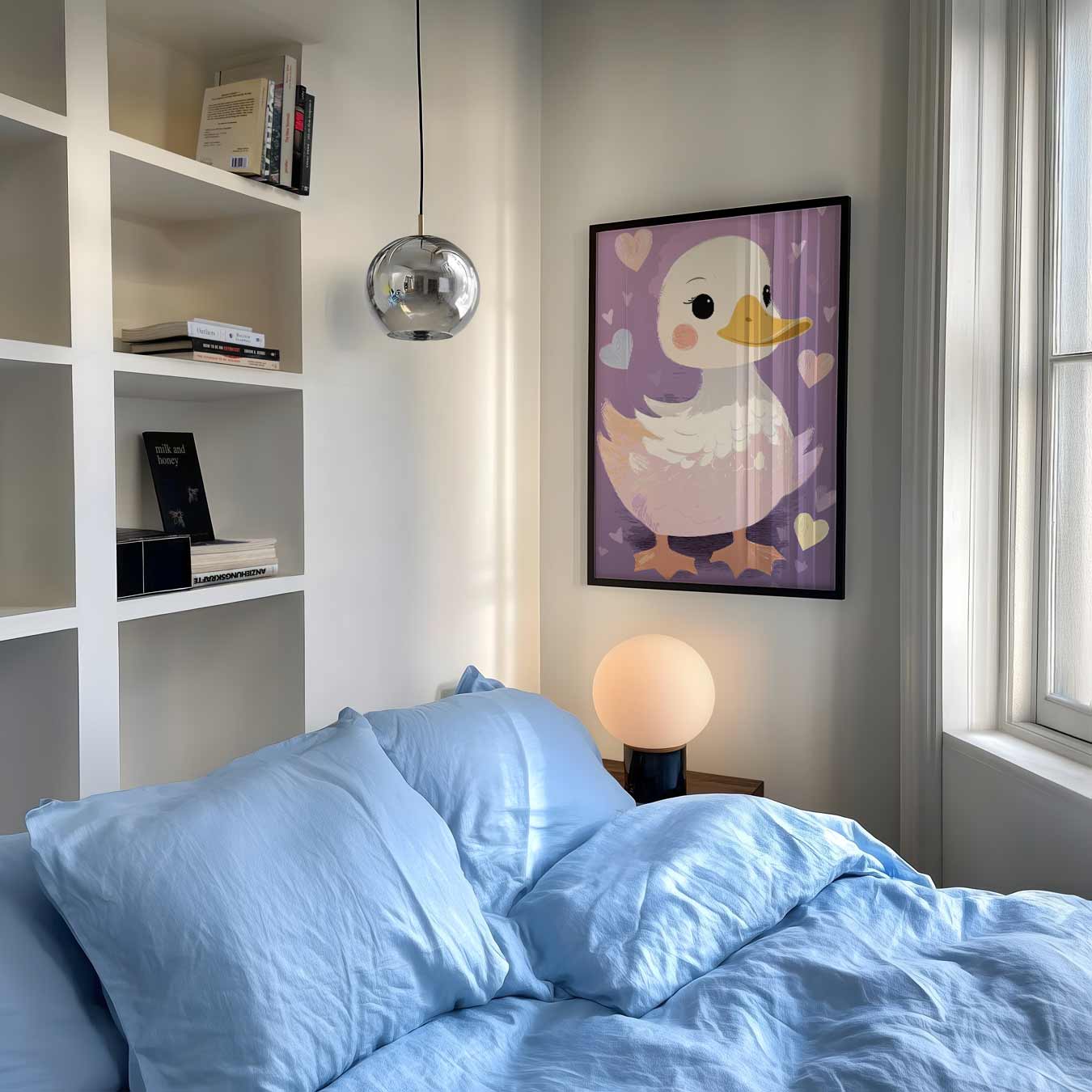 Schattige Eend Decoratieve Poster-WallArtistic