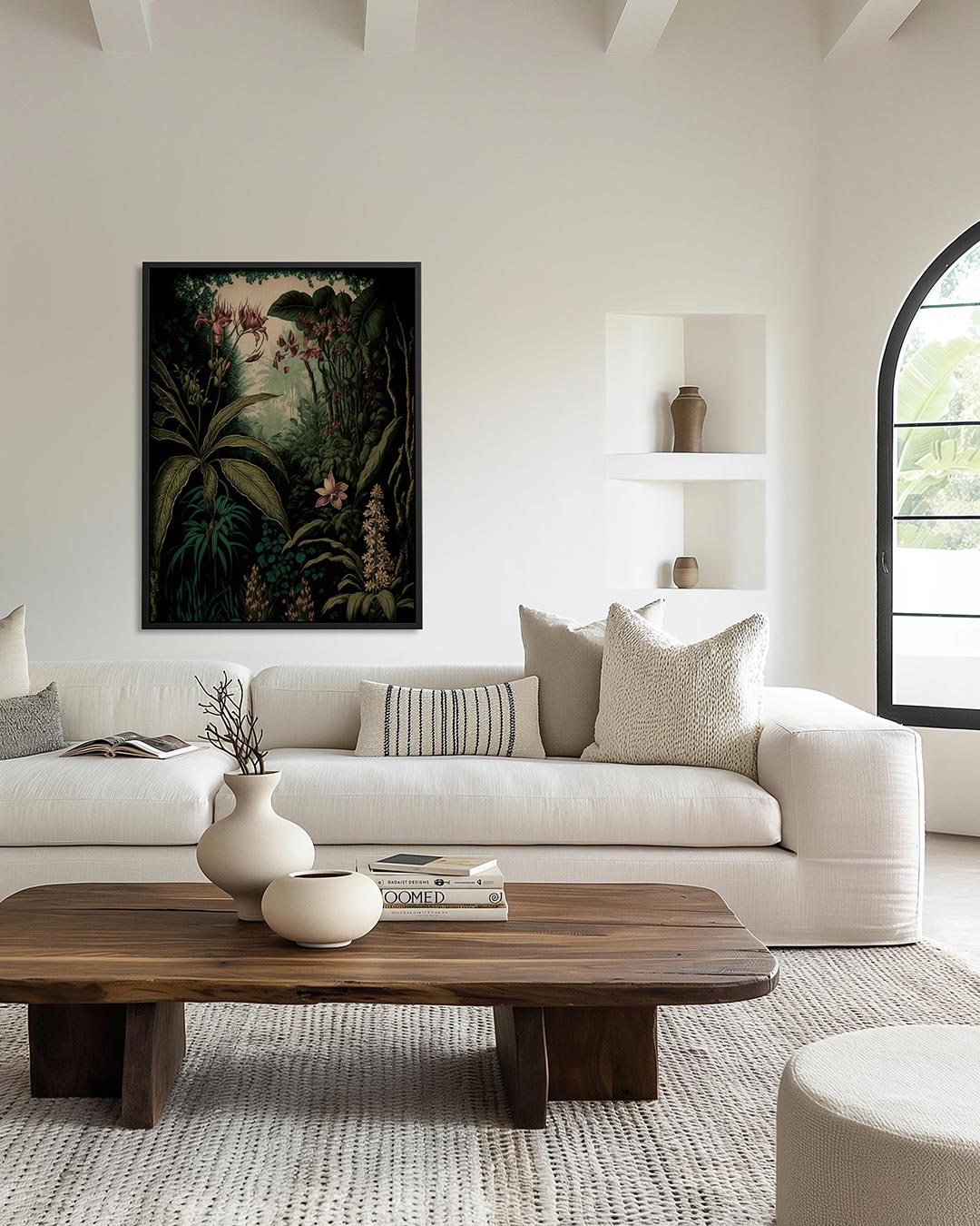 Weelderige botanische illustratie Kunstwerk
