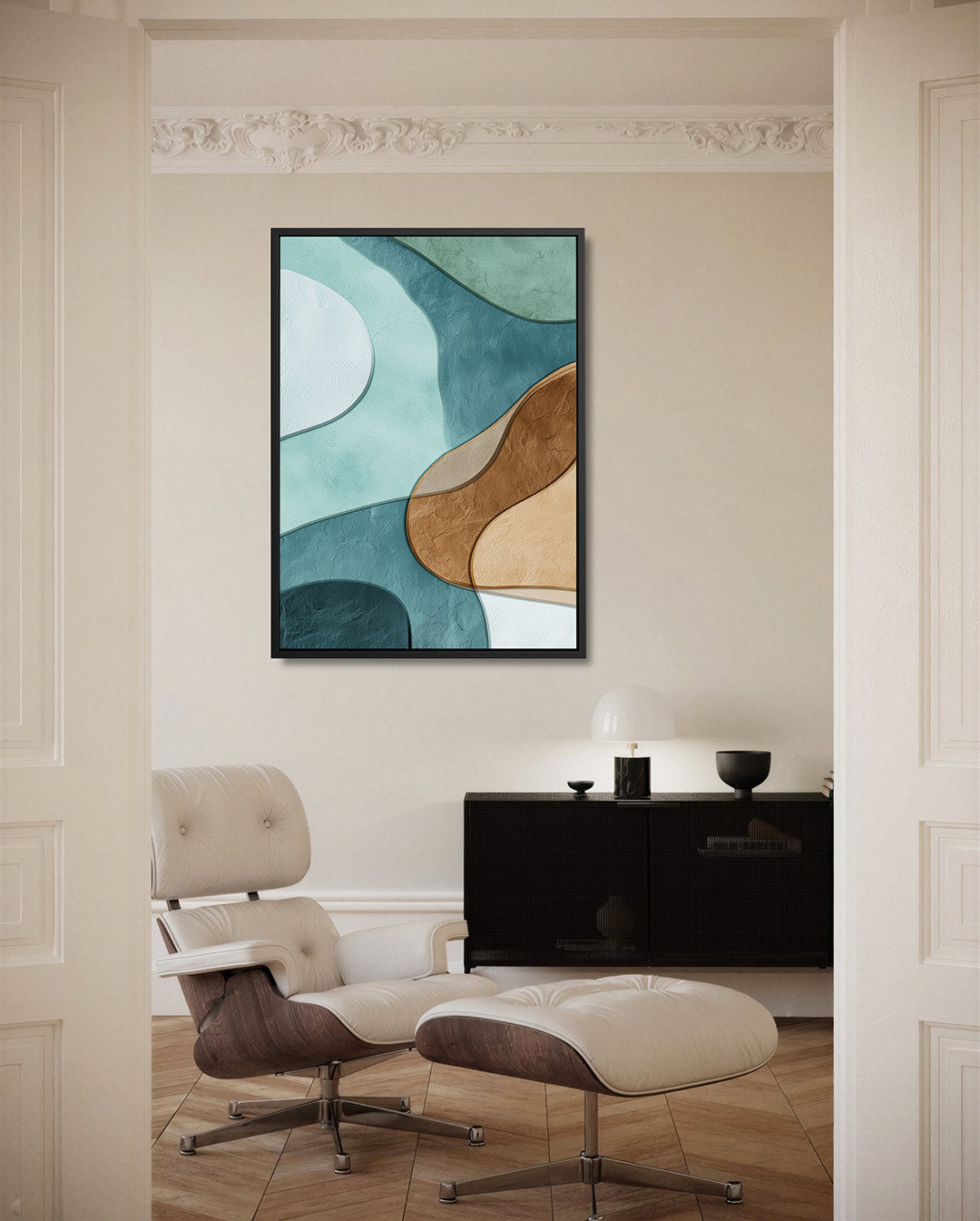 Organische vormen compositie Kunstwerk