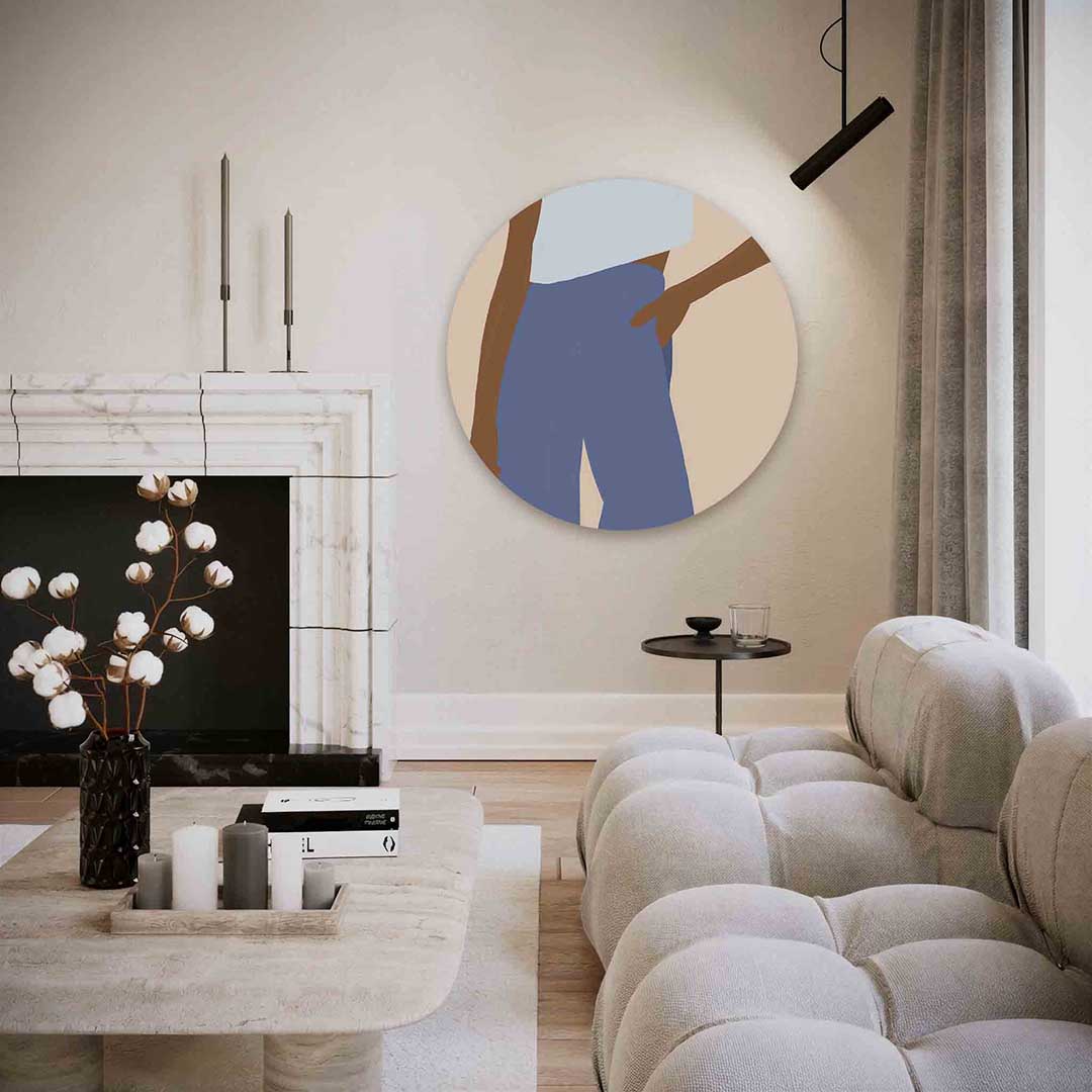 Stijlvolle figuur Muurcirkel