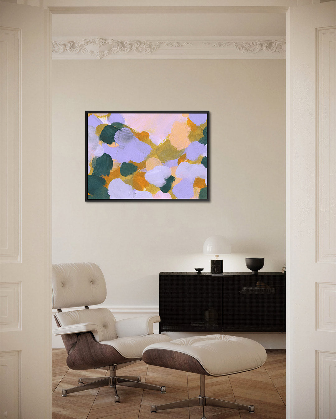 Kleurrijke vegen Kunstwerk