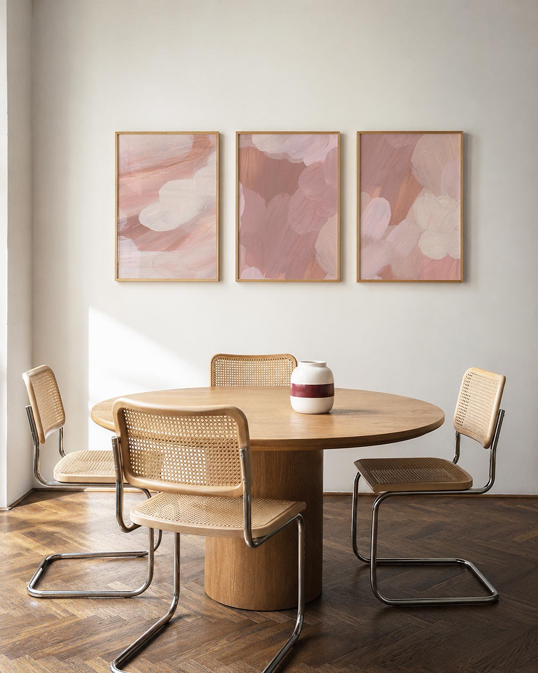 Zachte kleurvlakken Posterset