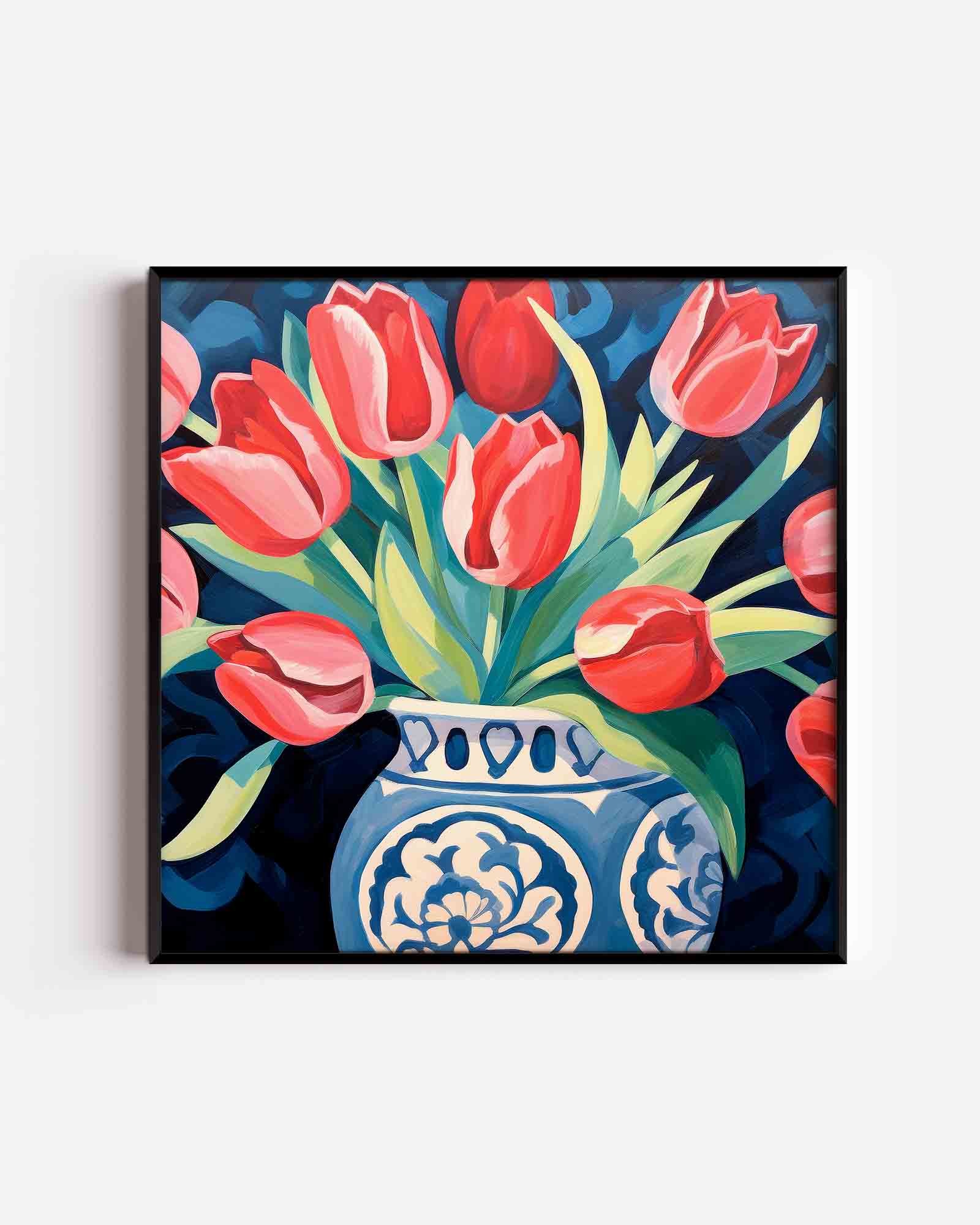 Tulpen in vaas Poster