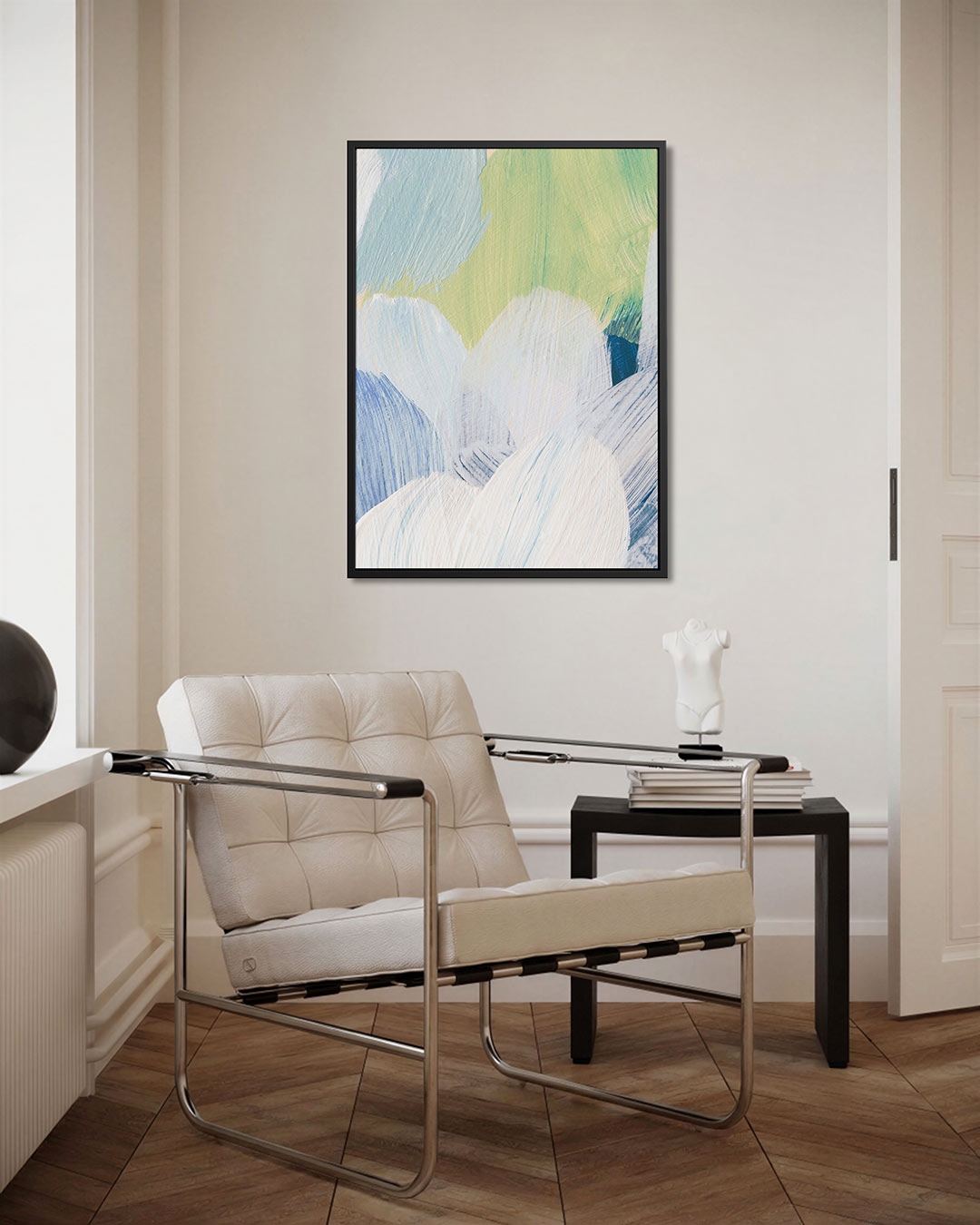 Kleurrijke borstelstreken Kunstwerk