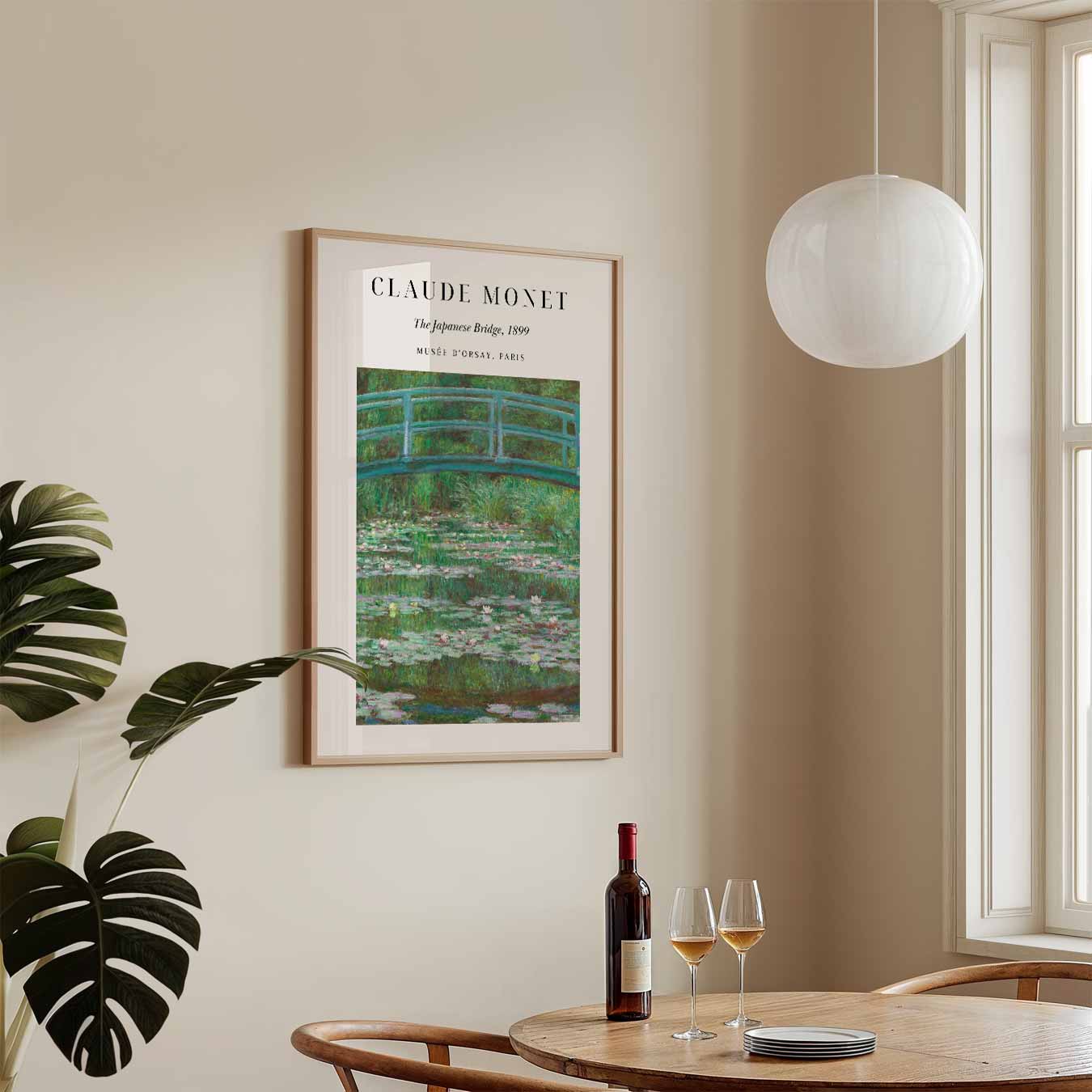 Monet's Betoverende Japanse Brug Poster-WallArtistic