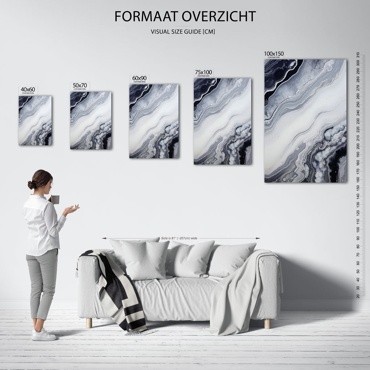 Organische lijnen Kunstwerk