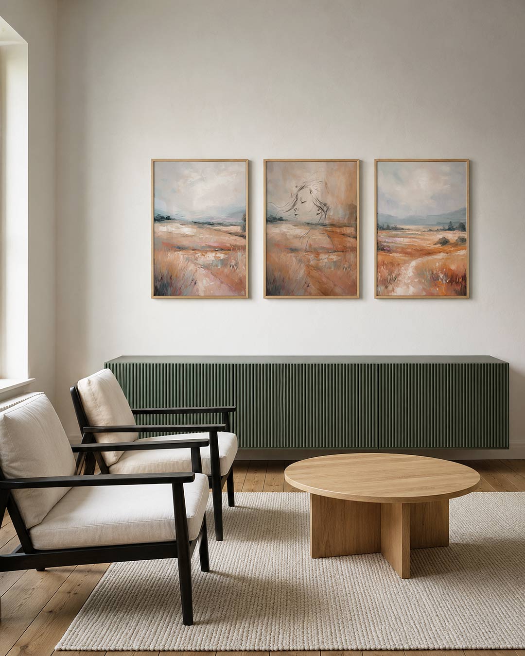 Zachte landschapstinten Posterset