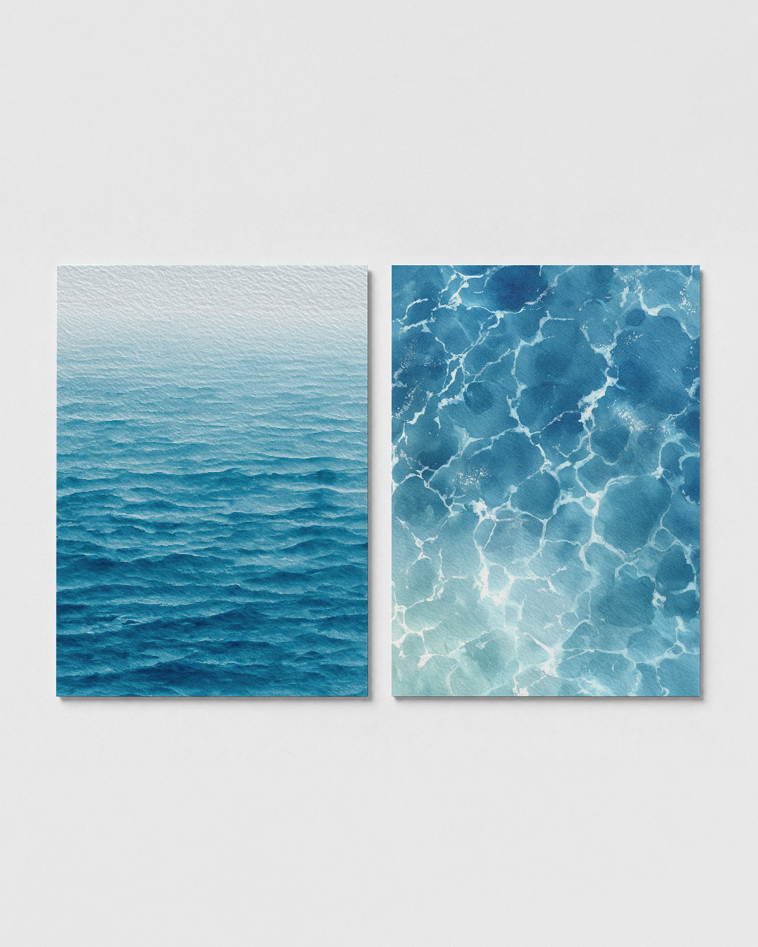 Golvend blauw Posterset
