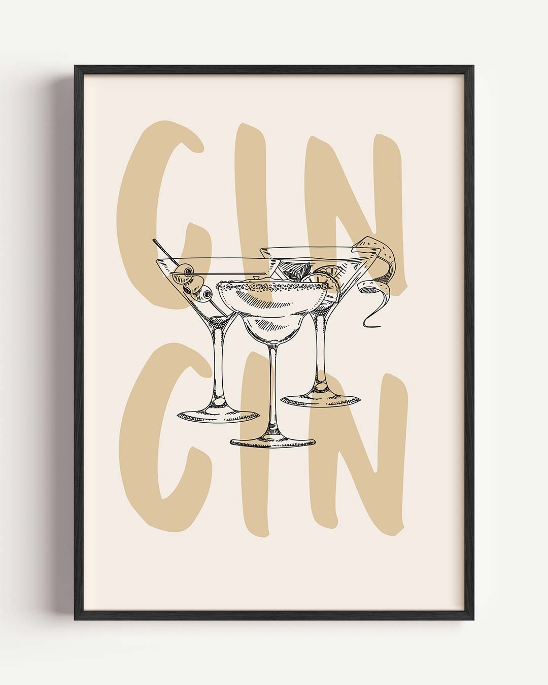 Gin Cocktails Poster-WallArtistic