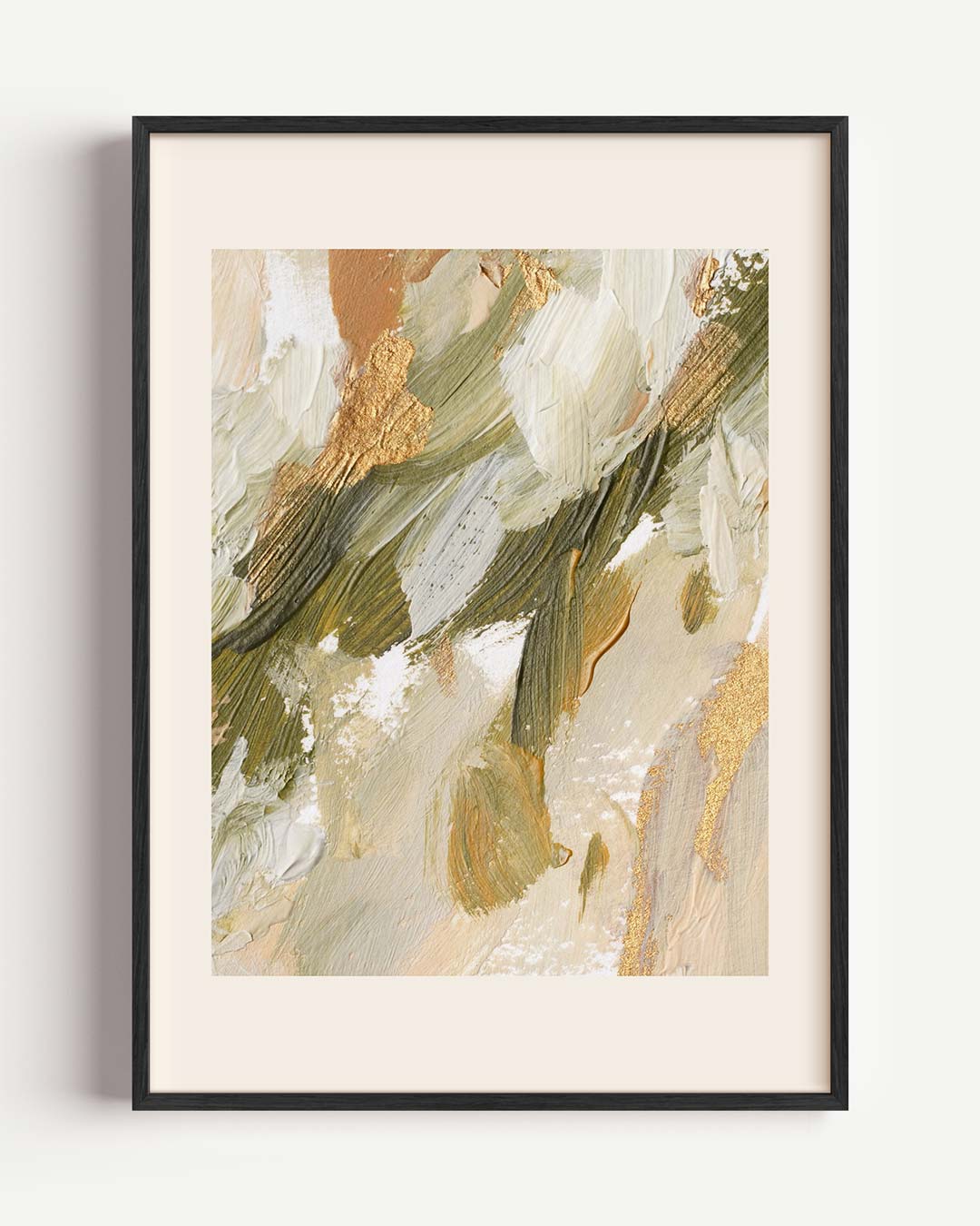 Elegante Abstracte Penseelstreken Poster-WallArtistic