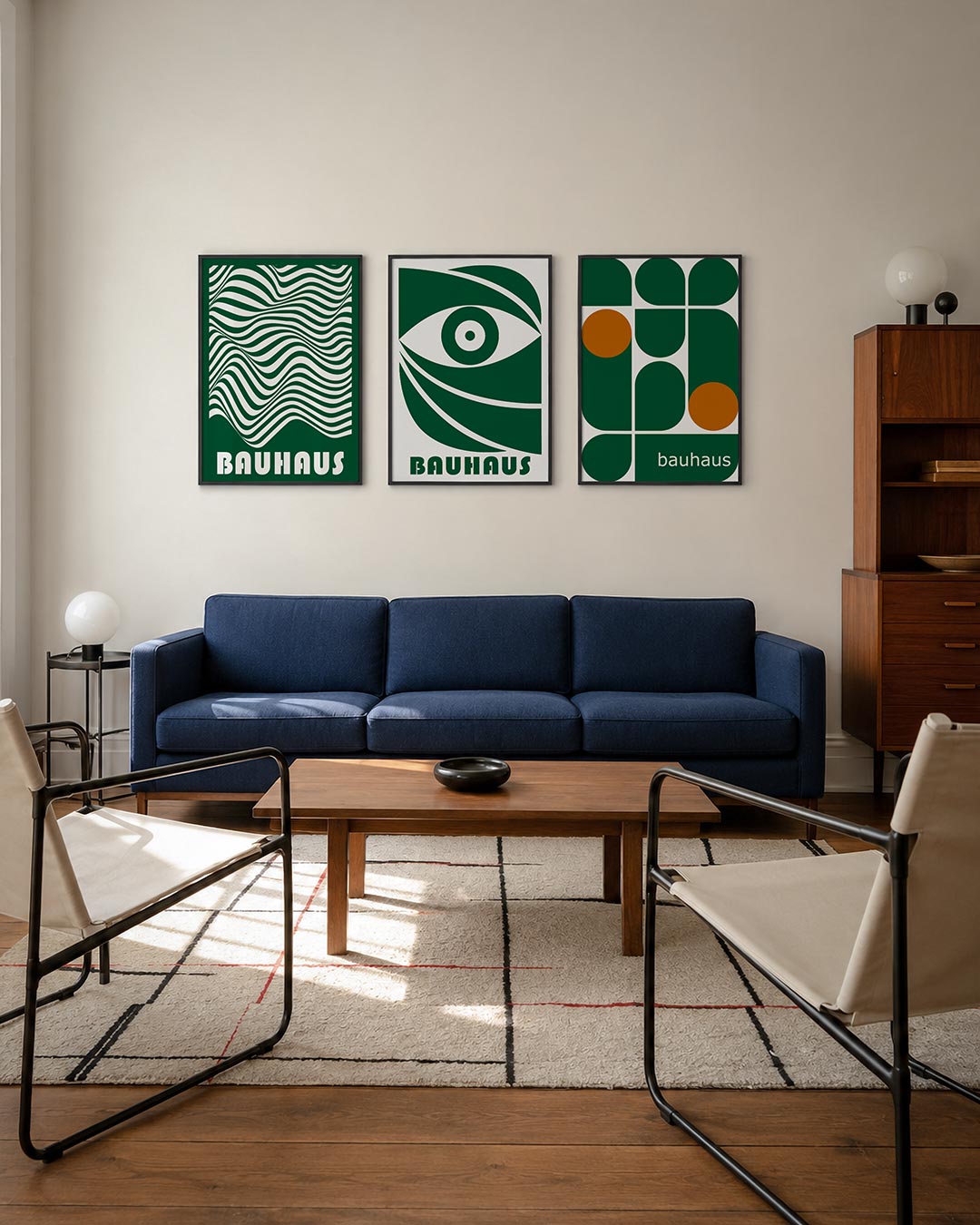 Golvend lijnenspel Posterset