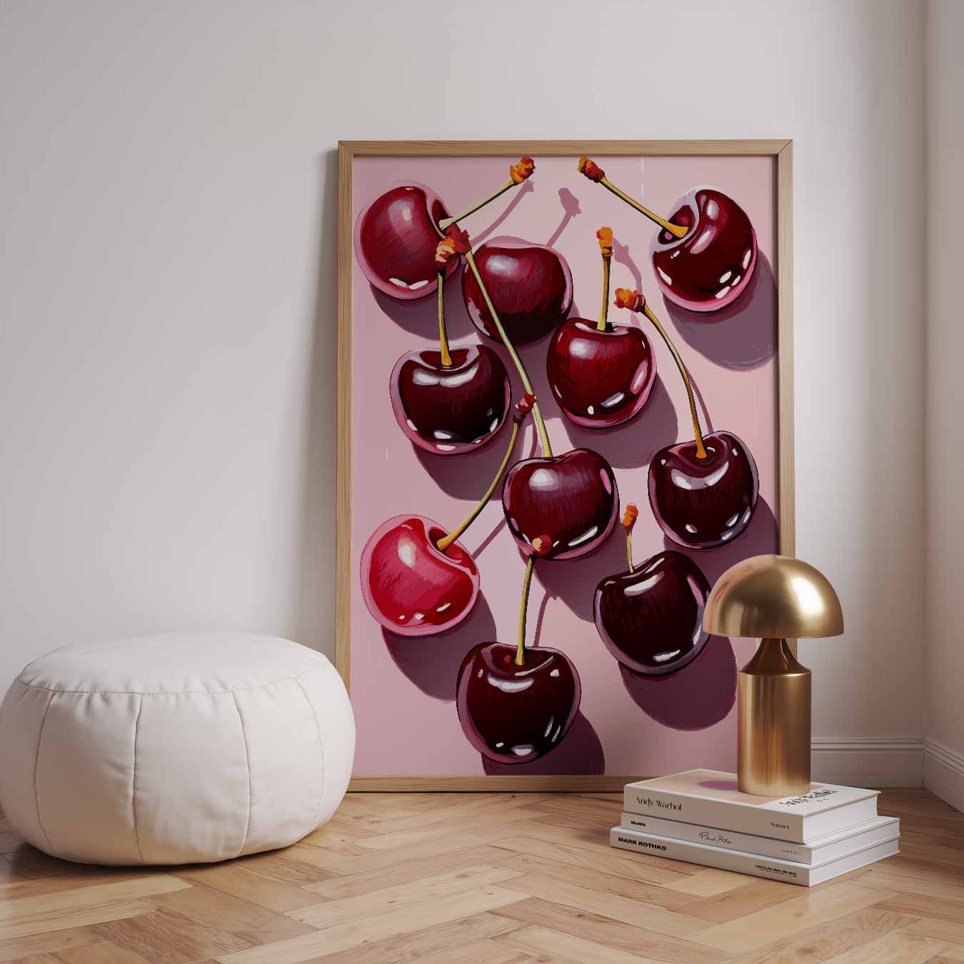 Kersenliefde voor aan de Muur Poster-WallArtistic