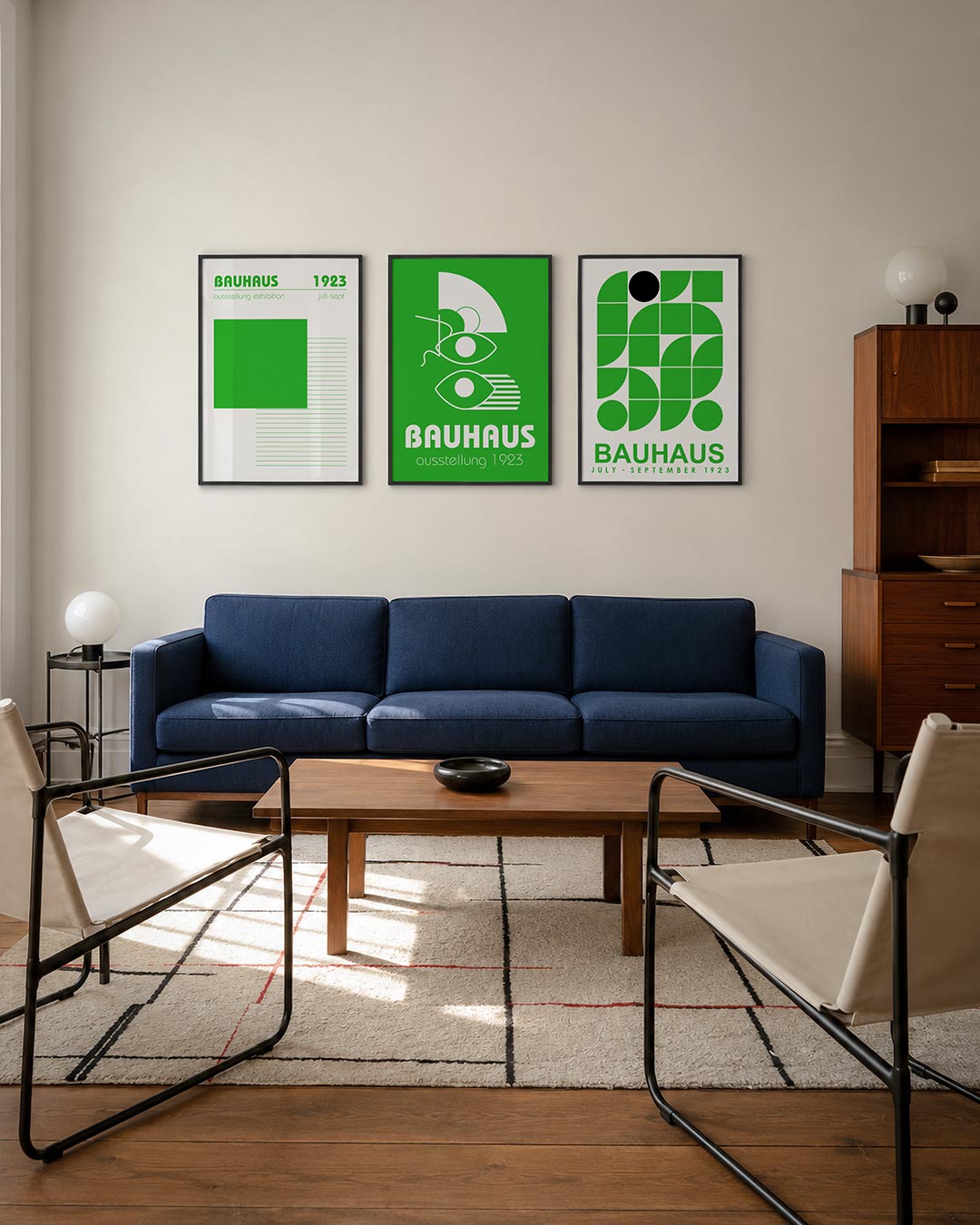Groene vlakken Posterset
