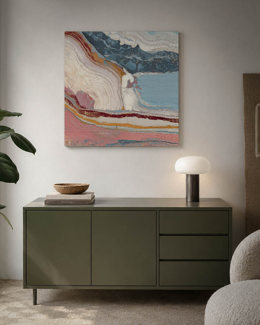 Organische kleurencompositie Kunstwerk