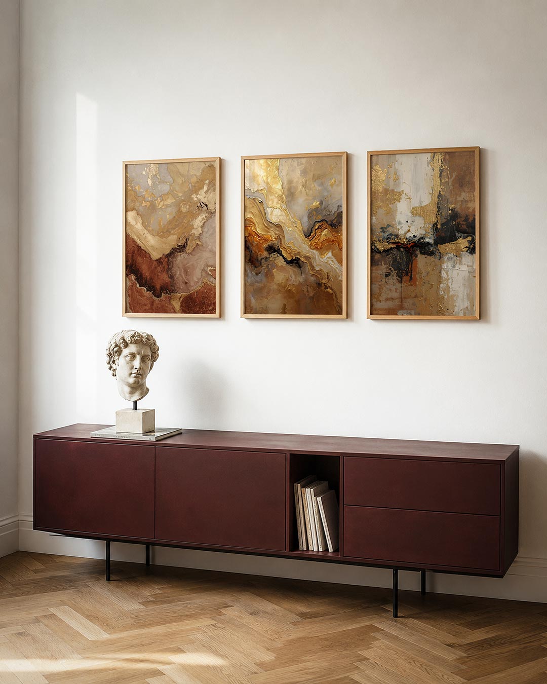 Aardse kleurenmix Posterset