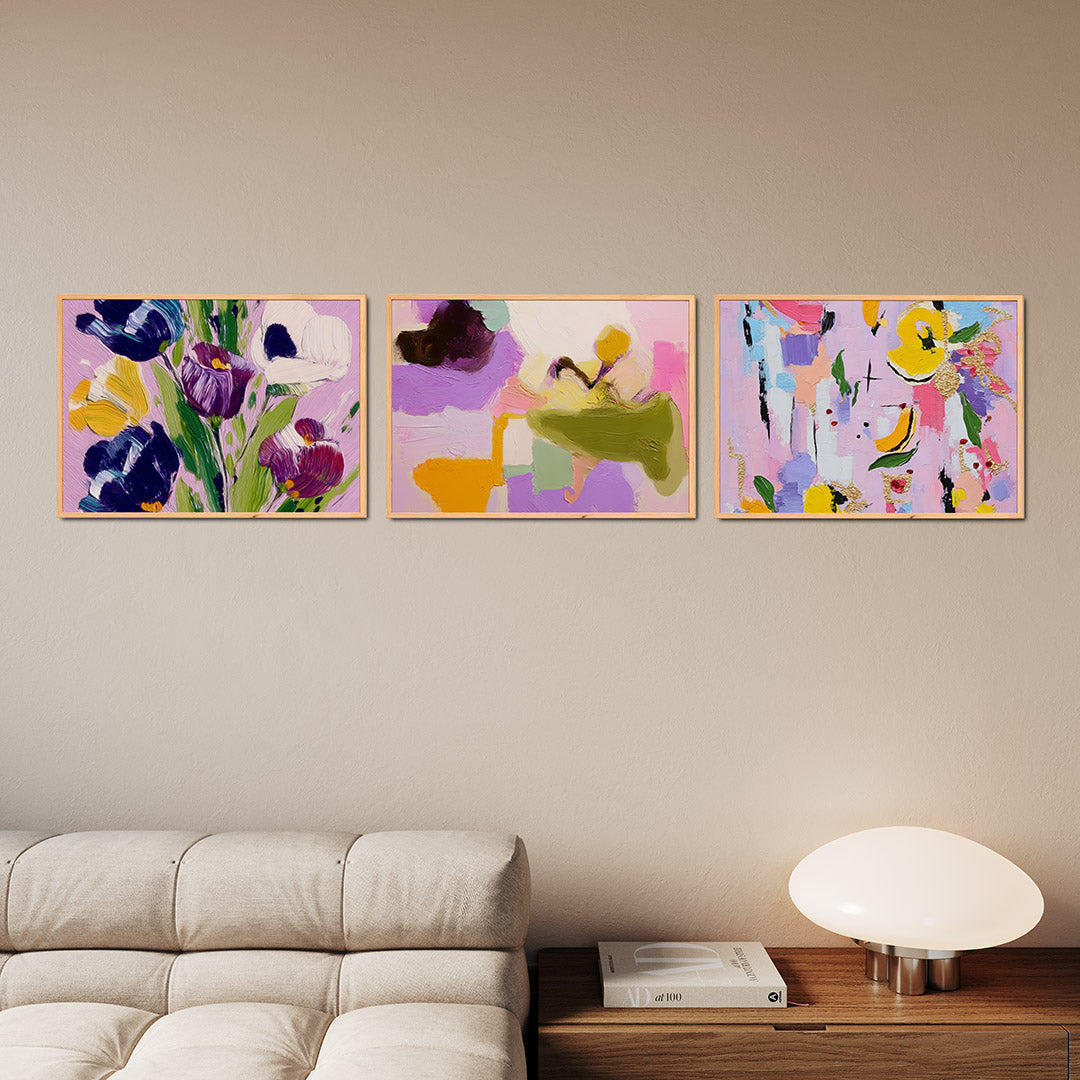 Bloemrijke kleurenpracht Posterset